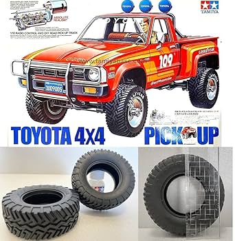 Amazon | タミヤ 初代 トヨタ ハイラックス 4WD用 互換タイヤ 1